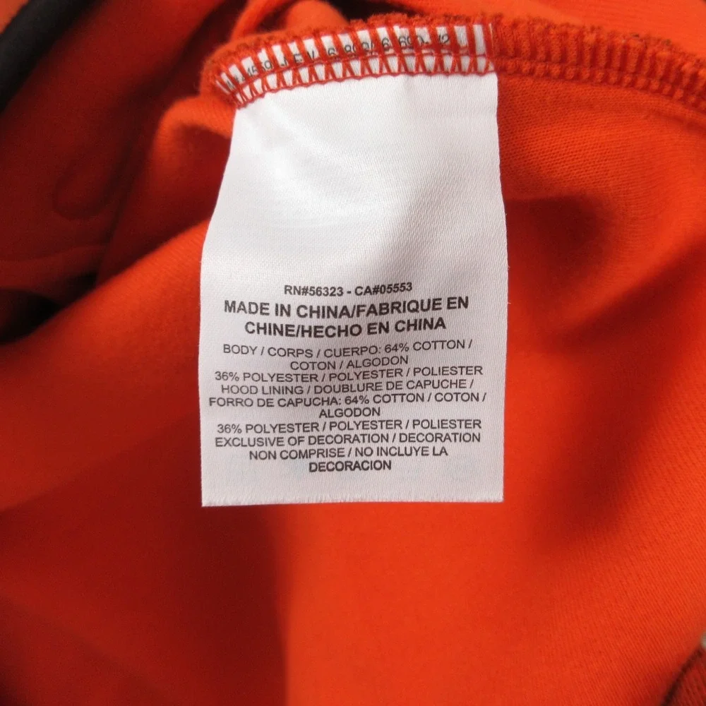Nike Sweater Mens Medium Orange Tech Fleece Full Zip Hoodie Sweatshirt 2015
